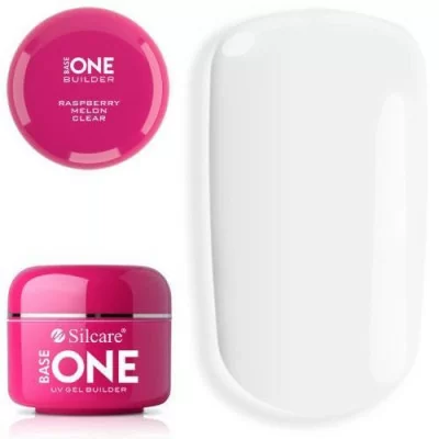 Base One - Builder - Clear - Raspberry & Melon - 30g - Silcare - 15g -glamandbeauty.se