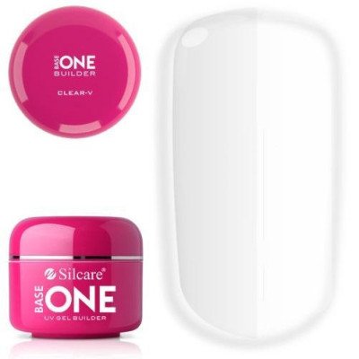Base One - Builder - Clear-V - 250 gram - Silcare - 250g -glamandbeauty.se