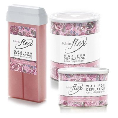 800g Flex - Rose oil - Varmt Vax Burk - Italwax - Varmvax - Burk -glamandbeauty.se