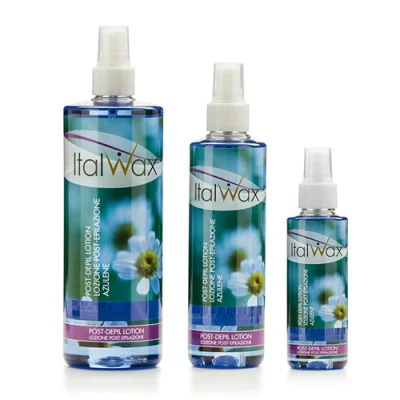 Italwax - Lotion efter vaxning - Azulene - 100ml - Talk / Oljor / Lotion - Före / Efter -glamandbeauty.se