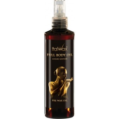 250ml Före vaxning olja - Full Body Oil - Luxury Edition - Italwax - Talk / Oljor / Lotion - Före / Efter -glamandbeauty.se