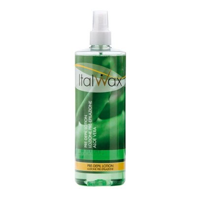 500ml Före vaxning lotion - Aloe vera - Italwax - Talk / Oljor / Lotion - Före / Efter -glamandbeauty.se