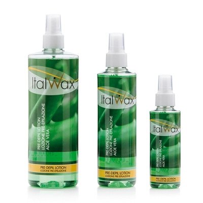 500ml Före vaxning lotion - Aloe vera - Italwax - Talk / Oljor / Lotion - Före / Efter -glamandbeauty.se