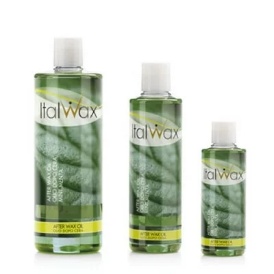 Italwax - Efter vaxning olja - Menthol - 500ml - Talk / Oljor / Lotion - Före / Efter -glamandbeauty.se