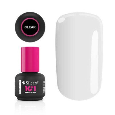 Silcare - 10in1 Revolution - Clear 15 ml - Builder - Soak off -glamandbeauty.se Silcare - 10in1 Revolution - Clear 15 ml - Builder - Soak off -glamandbeauty.se