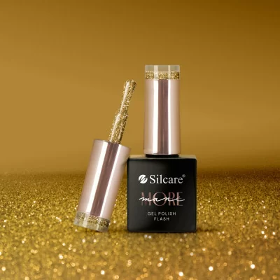 Gellack - ManiMore - Flash - Gold - Silcare - ManiMORE - Alla -glamandbeauty.se