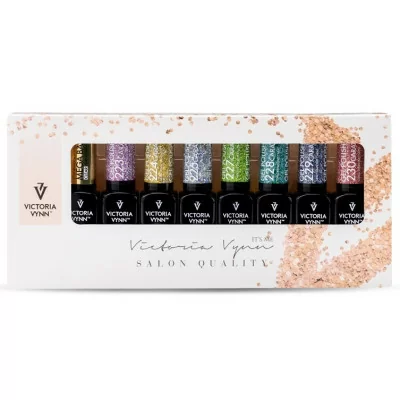 Victoria Vynn - Carat Collection - 8 pack - Gellack - Glitter -glamandbeauty.se