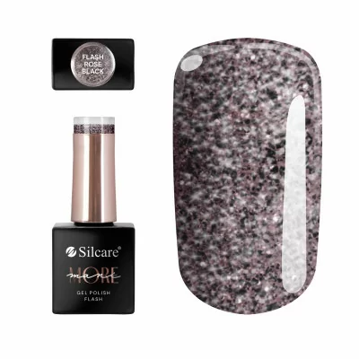 Gellack - ManiMore - Flash - Rose Black - Silcare - ManiMORE - Alla -glamandbeauty.se