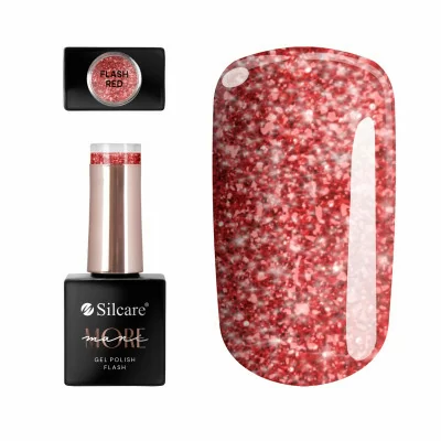 Gellack - ManiMore - Flash - Red - Silcare - ManiMORE - Alla -glamandbeauty.se