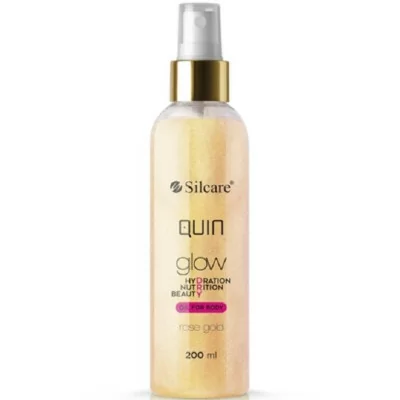 Quin - Torr kroppsolja - Glow Dry Oil - Rose gold - 200 ml - Bodylotion / Krämer -glamandbeauty.se