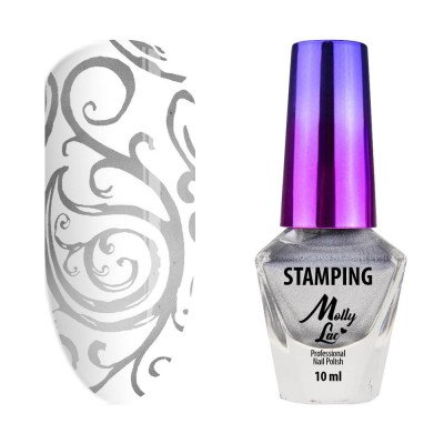 Mollylac - Stämplings lack - Grå - 03 - 10 ml - Nagellack -glamandbeauty.se Mollylac - Stämplings lack - Grå - 03 - 10 ml - Nagellack -glamandbeauty.se