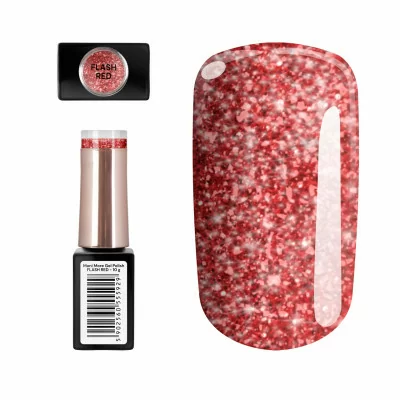 Gellack - ManiMore - Flash - Red - Silcare - ManiMORE - Alla -glamandbeauty.se