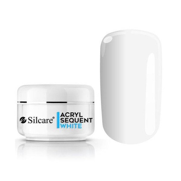 12 gram akrylpulver - Silcare - Sequent Eco Pro - White