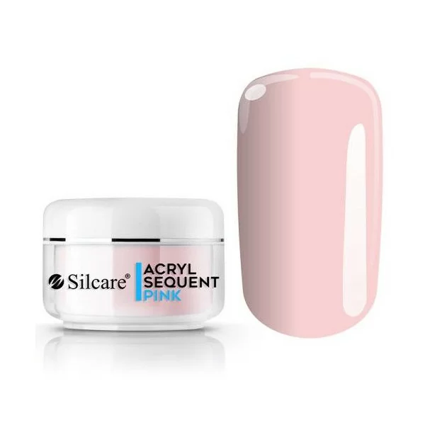 12 gram akrylpulver - Silcare - Sequent Eco Pro - Pink