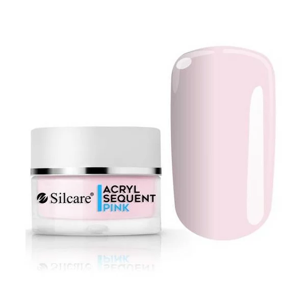 24 gram akrylpulver - Silcare - Sequent Acryl Lux - Pink