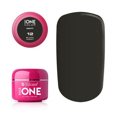 Base One - UV Gel - Matt - Black Night - 12 - 5g - UV-gel Matt -glamandbeauty.se Base One - UV Gel - Matt - Black Night - 12 - 5g - UV-gel Matt -glamandbeauty.se
