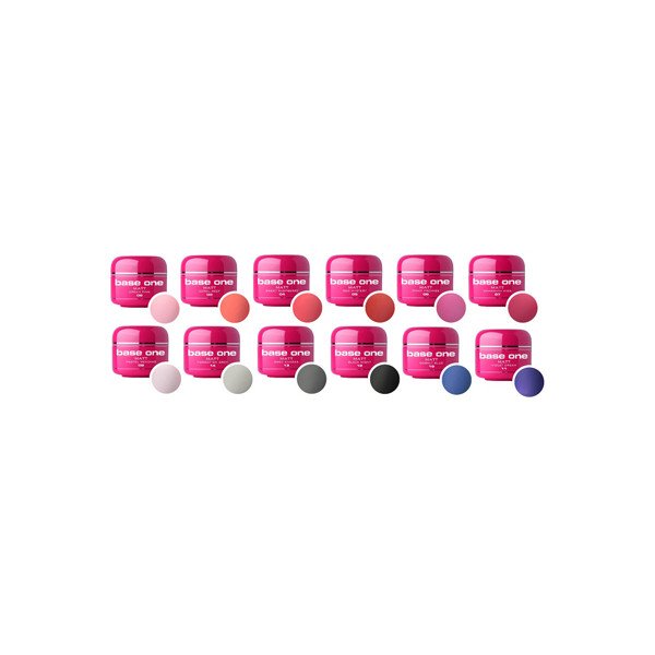 Base One - UV Gel - Matt - 12 Pack - 5g - Silcare