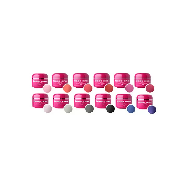Base One - UV Gel - Matt - 12 Pack - 5g - Silcare