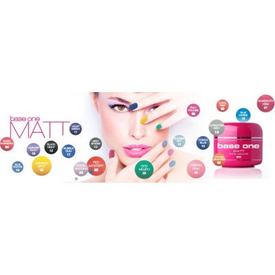Base One - UV Gel - Matt - 12 Pack - 5g - Silcare - Set med gelér - Multipack -glamandbeauty.se