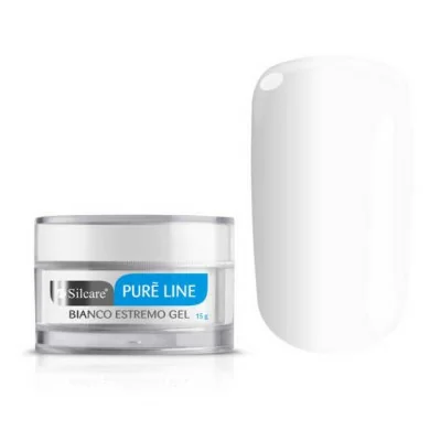 Pure Line - Builder - Bianco White - 15 gram - Silcare - Serie - Pure Line -glamandbeauty.se