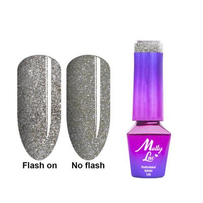 Mollylac - Gellack - Flashling lights - 610 5ml - Flash / Glitter -glamandbeauty.se