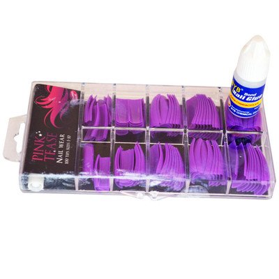 Pinke Tease - Nageltippar 100 st - Lila - Färgade -glamandbeauty.se Pinke Tease - Nageltippar 100 st - Lila - Färgade -glamandbeauty.se