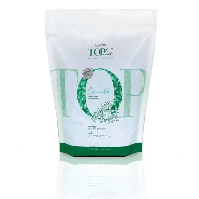 Vax i flingor - TOP Line - Emerald - 750g - Italwax - Varmvax - Flingor -glamandbeauty.se