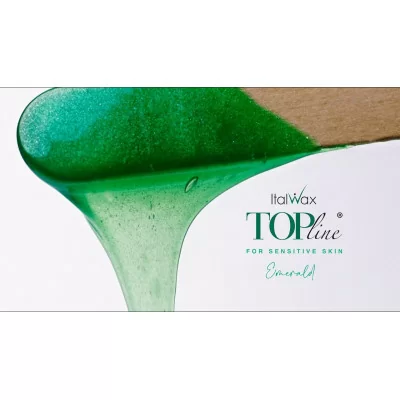 Vax i flingor - TOP Line - Emerald - 750g - Italwax - Varmvax - Flingor -glamandbeauty.se