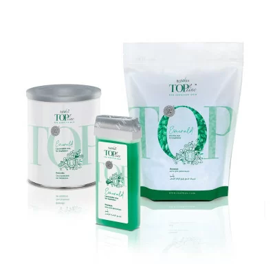 Vax i flingor - TOP Line - Emerald - 750g - Italwax - Varmvax - Flingor -glamandbeauty.se