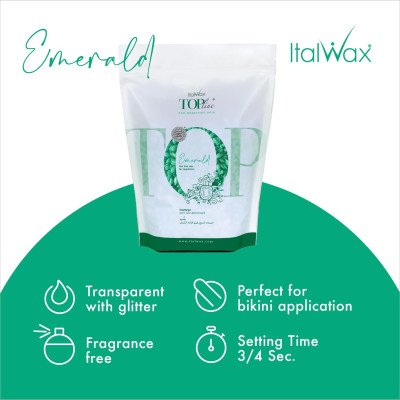 Top line - Emerald - Vax i flingor (Filmvax) - Italwax - Varmvax - Flingor -glamandbeauty.se Top line - Emerald - Vax i flingor (Filmvax) - Italwax - Varmvax - Flingor -glamandbeauty.se