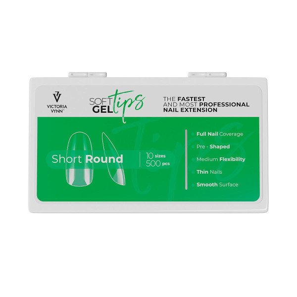 Tippar - Short Round - Soft gel tips - Victoria Vynn