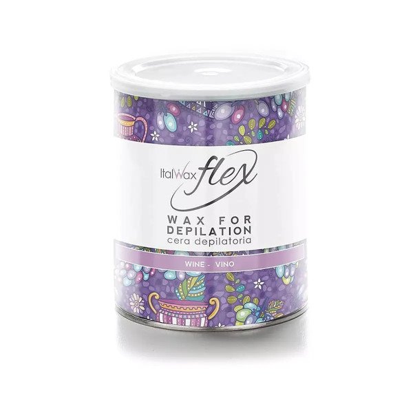 800g Flex - Wine - Varmt Vax Burk - Italwax