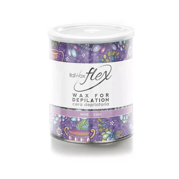 800g Flex - Wine - Varmt Vax Burk - Italwax