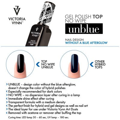 Top coat - Unblue - No Wipe - 8 ml - Victoria Vynn - Gel Polish - Top / Bas / Remover -glamandbeauty.se Top coat - Unblue - No Wipe - 8 ml - Victoria Vynn - Gel Polish - Top / Bas / Remover -glamandbeauty.se
