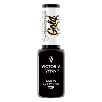 Top coat - Shimmer - Gold - No Wipe - 8 ml - Victoria Vynn | Glaman...