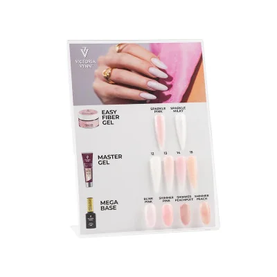 Gel Polish - Mega Base - Shimmer Pink - 8ml - Victoria Vynn | Glama...