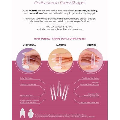 Silikonmallar / Tippar - Dual form - Almond 120st - Victoria Vynn - Design tippar - 3D / Stiletto - mfl -glamandbeauty.se Silikonmallar / Tippar - Dual form - Almond 120st - Victoria Vynn - Design tippar - 3D / Stiletto - mfl -glamandbeauty.se
