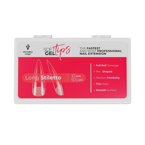 Tippar - Long Stiletto - Soft gel tips - Victoria Vynn