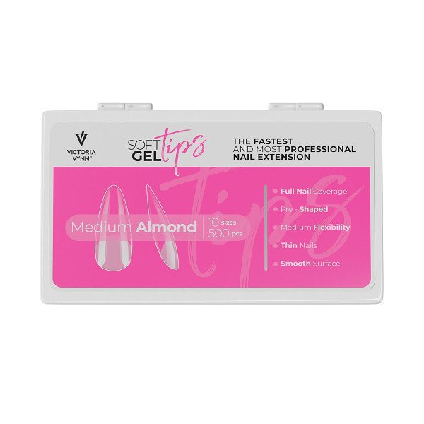 Tippar - Medium Almond - Soft gel tips - Victoria Vynn