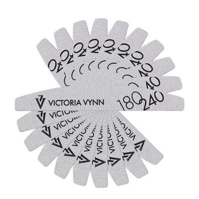 Nagelfil - Halvmåne - 180/240 - Victoria Vynn - Grå - Filar -glamandbeauty.se Nagelfil - Halvmåne - 180/240 - Victoria Vynn - Grå - Filar -glamandbeauty.se