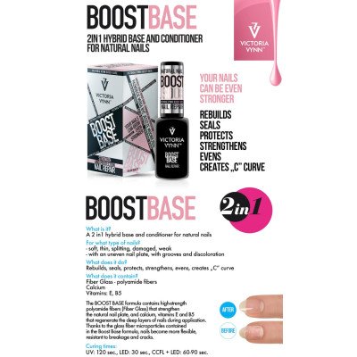 Victoria Vynn - Boost Base 2in1 - 8ml - Nagelreparerare - Vätskor / Nagelband / Prep -glamandbeauty.se Victoria Vynn - Boost Base 2in1 - 8ml - Nagelreparerare - Vätskor / Nagelband / Prep -glamandbeauty.se