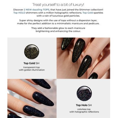 Top coat - Shimmer - Gold - No Wipe - 8 ml - Victoria Vynn - Top / Bas / Remover -glamandbeauty.se Top coat - Shimmer - Gold - No Wipe - 8 ml - Victoria Vynn - Top / Bas / Remover -glamandbeauty.se