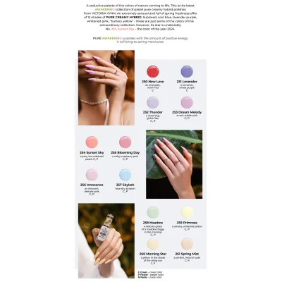 Victoria Vynn - Pure Creamy - 260 Morning Star - Gellack - Enkelfärgad -glamandbeauty.se Victoria Vynn - Pure Creamy - 260 Morning Star - Gellack - Enkelfärgad -glamandbeauty.se
