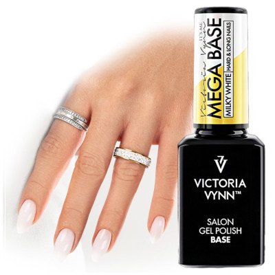 Gel Polish - Mega Base - Milky White - 15 ml - Victoria Vynn - Top / Bas / Remover -glamandbeauty.se Gel Polish - Mega Base - Milky White - 15 ml - Victoria Vynn - Top / Bas / Remover -glamandbeauty.se