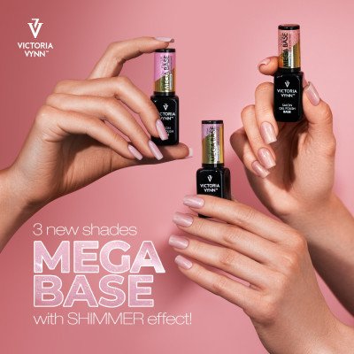 Gel Polish - Mega Base - Shimmer Peachpuff - 8ml - Victoria Vynn - Top / Bas / Remover -glamandbeauty.se Gel Polish - Mega Base - Shimmer Peachpuff - 8ml - Victoria Vynn - Top / Bas / Remover -glamandbeauty.se