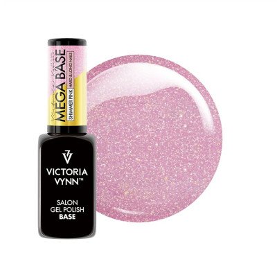 Gel Polish - Mega Base - Shimmer Pink - 8ml - Victoria Vynn - Top / Bas / Remover -glamandbeauty.se Gel Polish - Mega Base - Shimmer Pink - 8ml - Victoria Vynn - Top / Bas / Remover -glamandbeauty.se