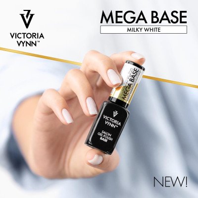 Gel Polish - Mega Base - Milky White - 8ml - Victoria Vynn - Top / Bas / Remover -glamandbeauty.se Gel Polish - Mega Base - Milky White - 8ml - Victoria Vynn - Top / Bas / Remover -glamandbeauty.se
