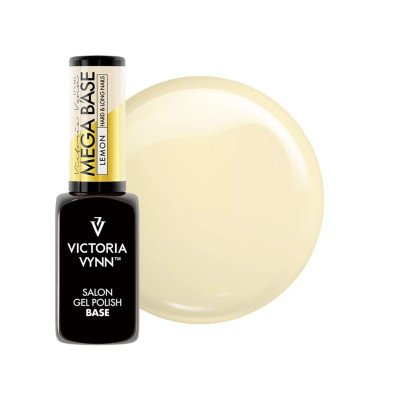 Gel Polish - Mega Base - Lemon - 8ml - Victoria Vynn - Top / Bas / Remover -glamandbeauty.se Gel Polish - Mega Base - Lemon - 8ml - Victoria Vynn - Top / Bas / Remover -glamandbeauty.se