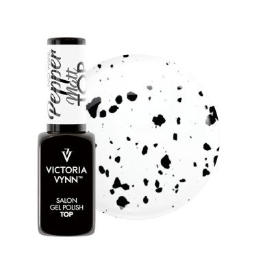 Top coat - Pepper - No Wipe Matt - 8 ml - Victoria Vynn - Top / Bas / Remover -glamandbeauty.se Top coat - Pepper - No Wipe Matt - 8 ml - Victoria Vynn - Top / Bas / Remover -glamandbeauty.se