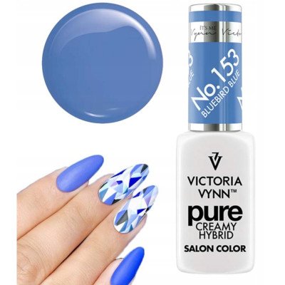 Victoria Vynn - Pure Creamy - 153 Bluebird Blue - Gellack - Glitter -glamandbeauty.se Victoria Vynn - Pure Creamy - 153 Bluebird Blue - Gellack - Glitter -glamandbeauty.se